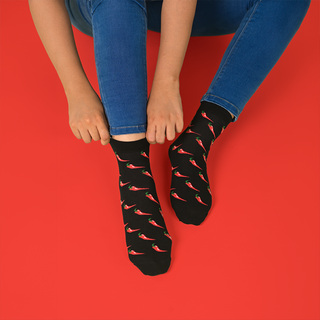 Red Chili Ankle Length Socks