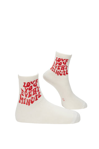 Love You Every Minute High Ankle Socks